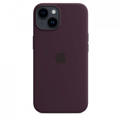 Чехол LUX Silicone Case для iPhone 14 Elderberry with MagSafe